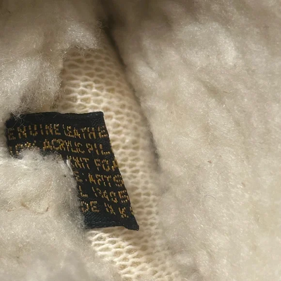 Genuine Leather Tan Shearling Mittens Fits Women’s size 6-7 Cold weather mittens - Picture 6 of 13